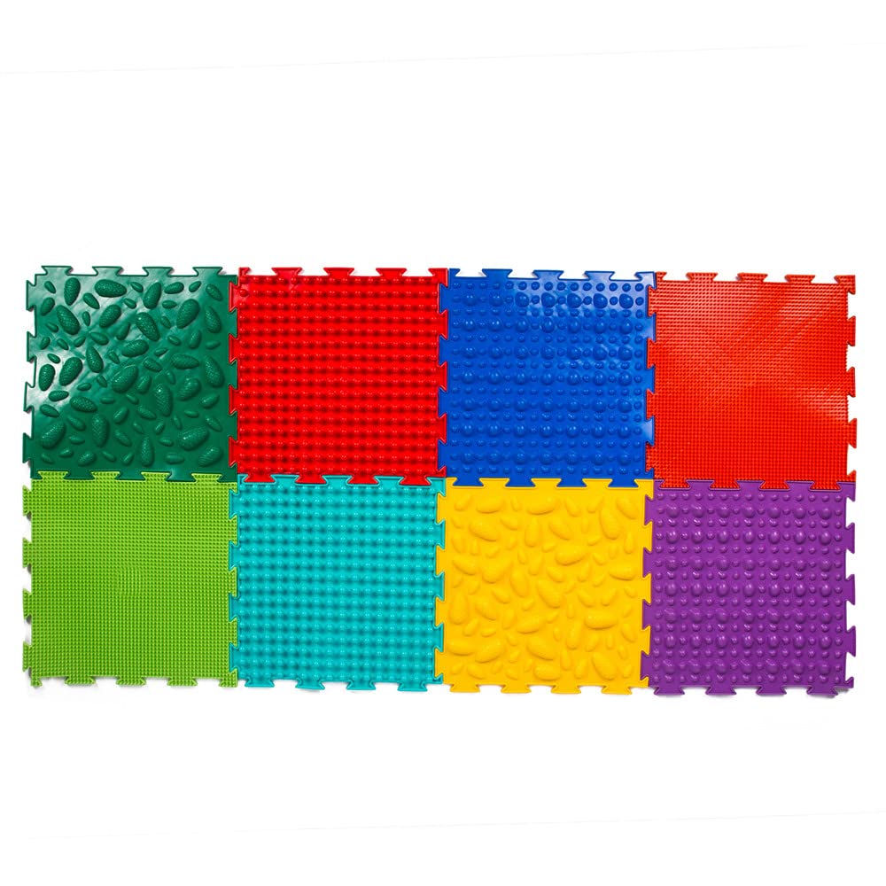 Multi-Functional Sensory Mat For Autism Therapy And Play, Featuring Puzzle Tiles And Orthopedic Massage, Module Sensory Mat, Ort