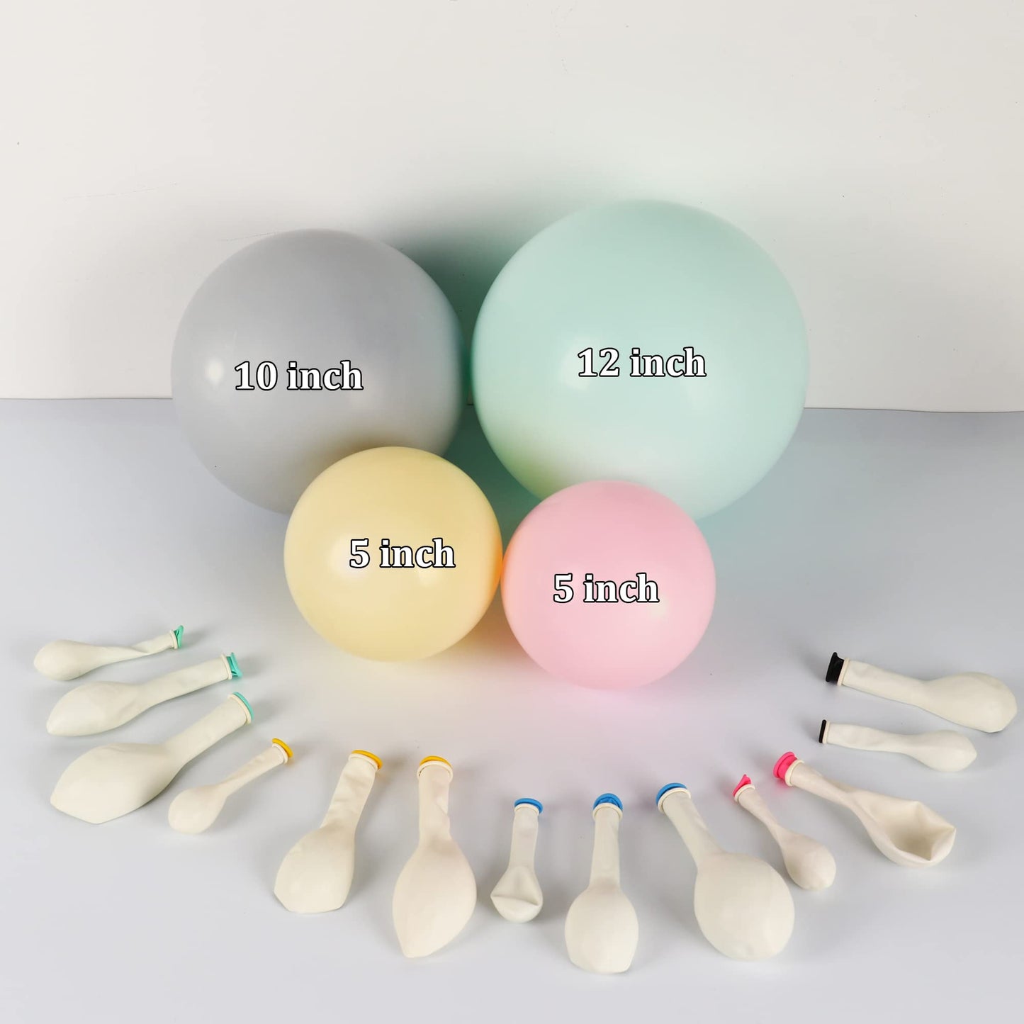 129Pcs Pink Rainbow Balloons Garland Arch Kit Double Stuffed Macaron Pastel Blue Balloons Garland Kit Yellow Balloons For Baby S