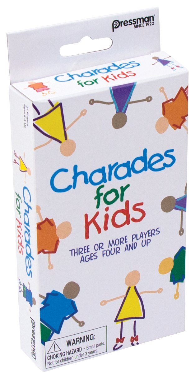 Pressman Charades For Kids Peggable - No Reading Required Family Game Multicolor ,5'