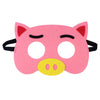 Jtnohx Felt Animal Masks, 10 Pcs Halloween Mask, Animal Costume For Birthday Party Supplies (Pig Mask)