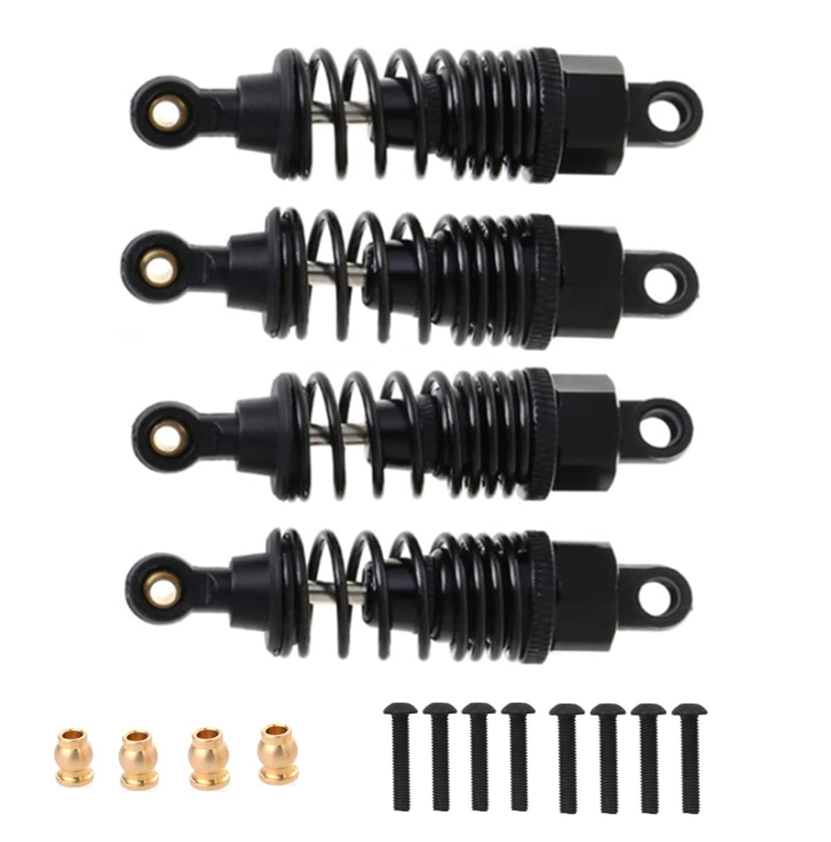 Rc Car Shock Absorber, Aluminum 68Mm Shock Absorber Oil Adjustable Damper For 1/10 Drift Rc Car Hpi Hsp Losi Axial Tamiya Redcat