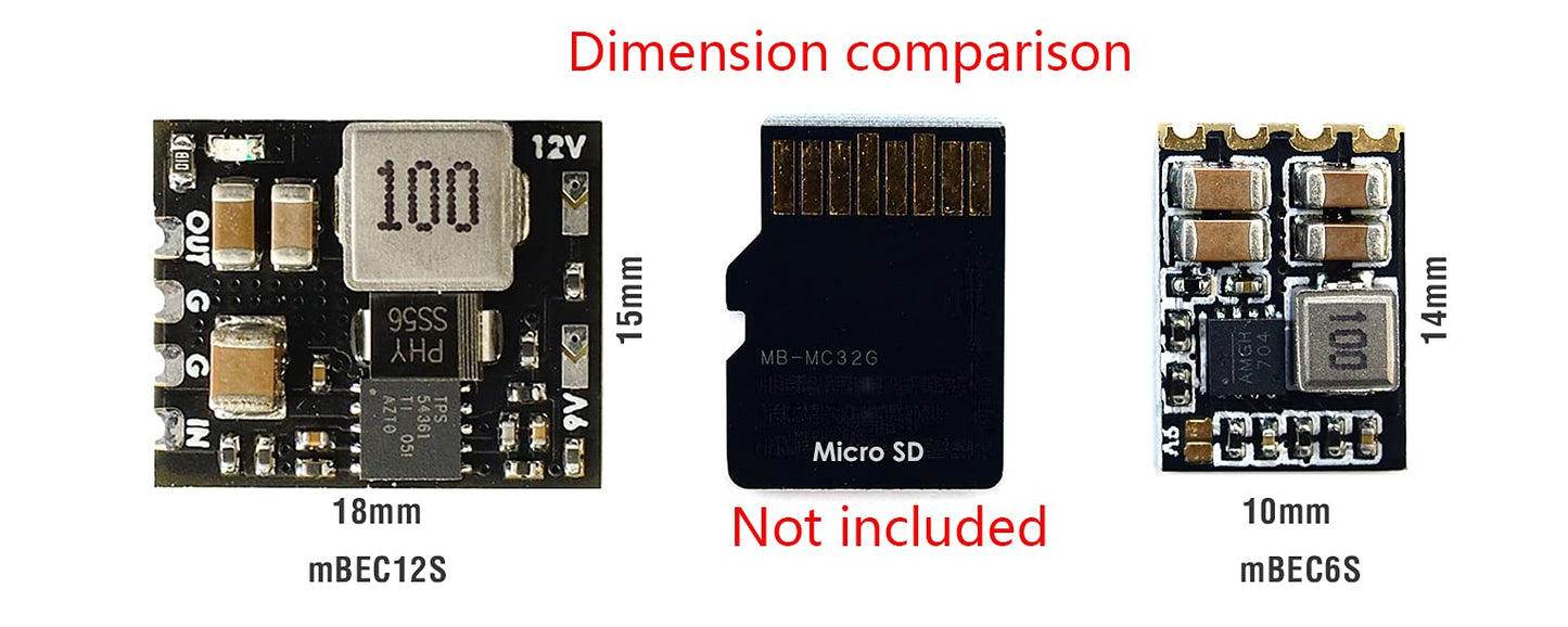 (1Pc) Matek Micro Bec 6-60V To 5V/9V/12V Adjustable Step-Down Voltage Regulator For 5/6/7 Inch 210Mm 250Mm Up To 12S Carbon Fibe