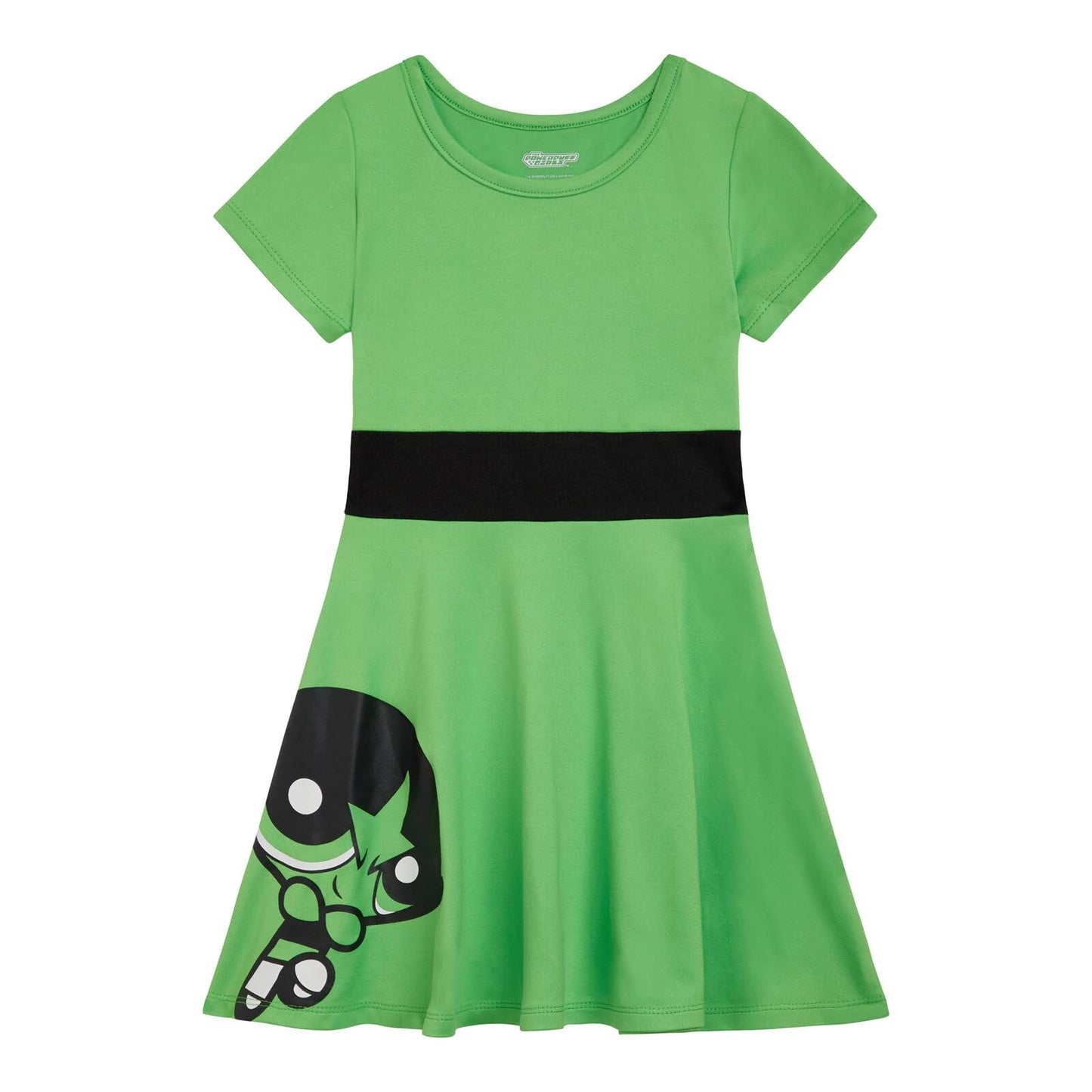 The Powerpuff Girls Buttercup Little Girls Cosplay Dress Green 6