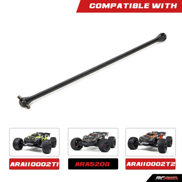 RCAWD CVD Driveshaft 201mm for 1/5 ARRMA KRATON 8S 4X4 BLX RTR & EXB Roller Upgrades Parts, Dogbone Hop Ups for #ARA310924 Black