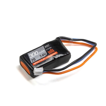 Spektrum 7.4V 300mAh 2S 30C LiPo Battery: PH, SPMX3002S30