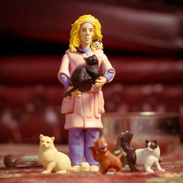Accoutrements Crazy Cat Lady Action Figure, 8" Multicolored Vinyl, Model 12470