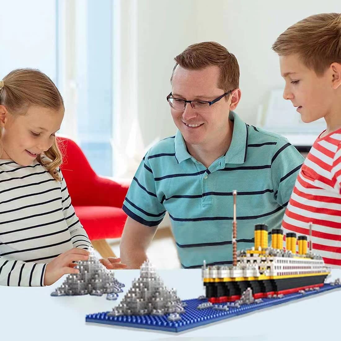 Elaicree Titanic Ship Micro Mini Building Blocks Set, 1860 Pcs 3D Puzzle Sets Diy Educational Toys Gift For Adults And Kids…