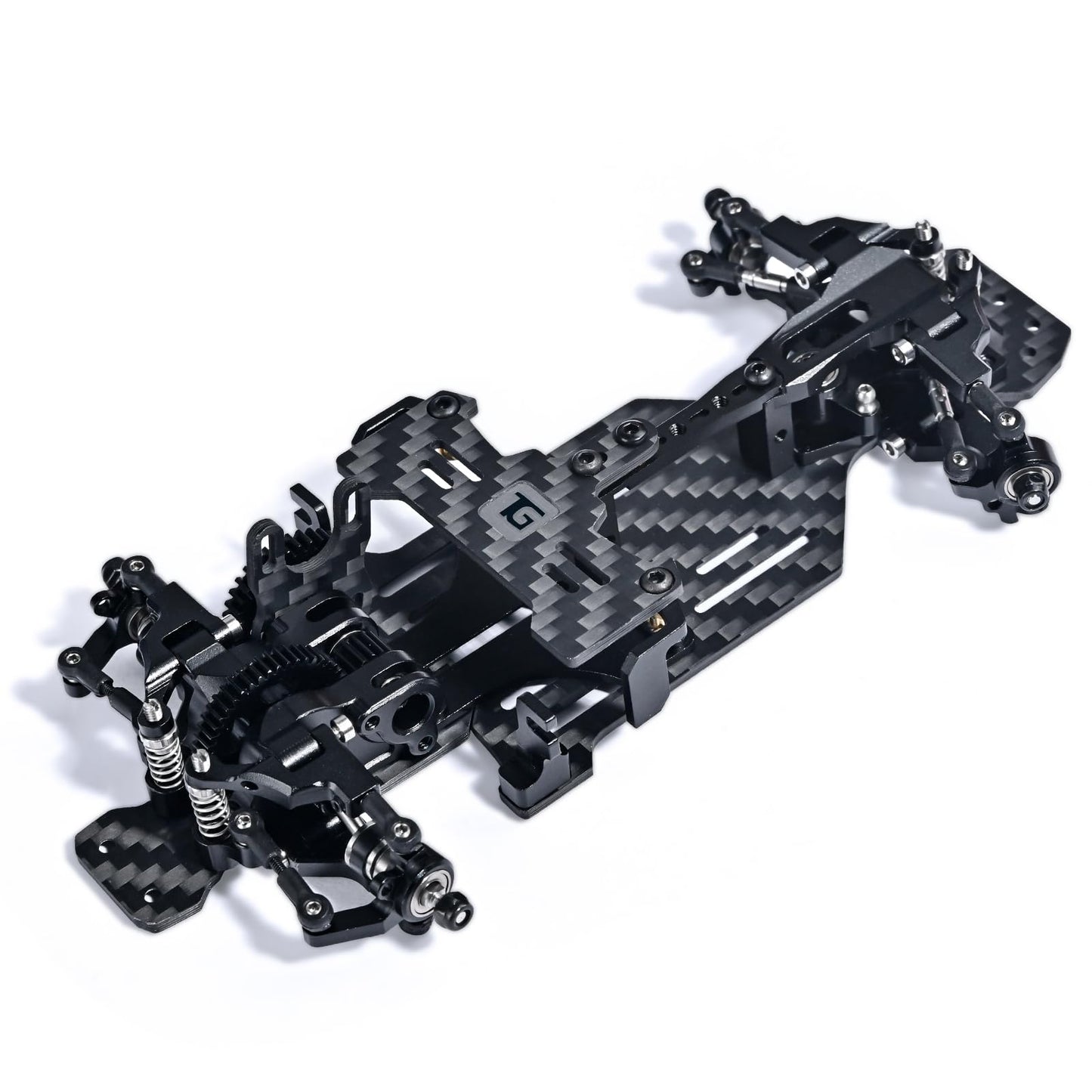 Abendor 1/24 1/28 TG Racing Carbon Fiber Assembled Mini Rear Drive RWD Drift Racing Car Frame Body Kit with Wheels&Tools DIY Par