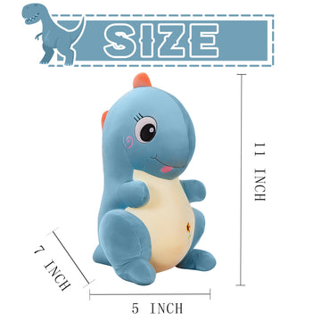 Niliswiest Dinosaur Plush Toys, Soft And Cuddly Dinosaur Interactive Plush Pillow Doll, Suitable For Ages 3 And Up (Blue Tyranno
