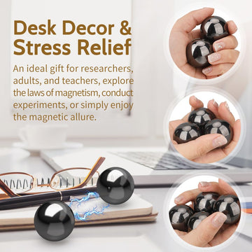 Large Fidget Magnet Toy For Adults, Magnet Hand Roller, Magnetic Toy For Men, 21 Pcs Refrigerator Magnet Ferrite Slime Putty Novelty Gifts