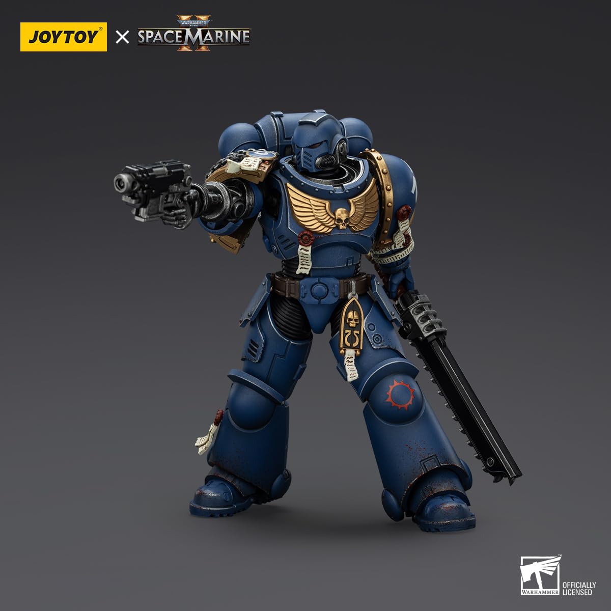 malt-inspiredISE JOYTOY 1/18 Action Figures - Warhammer Space Marine 2 Ultramarines Brother Chairon Collectors Edition - 5 Ages 15+