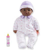 Jc Toys African American 16-Inch Medium Soft Body Baby Doll La Baby | Washable |Removable Purple Outfit W/ Hat And Pacifier | Fo