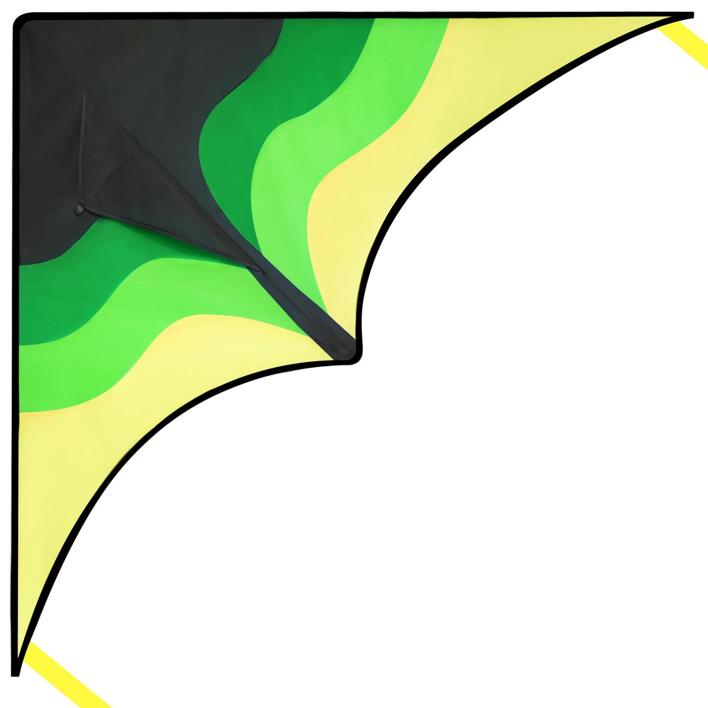 Joyin Large Delta Kite Gradient Green, Easy To Fly For Kids And Adults With 328Ft String, Large Delta Beach Kite For Outdoor Gam