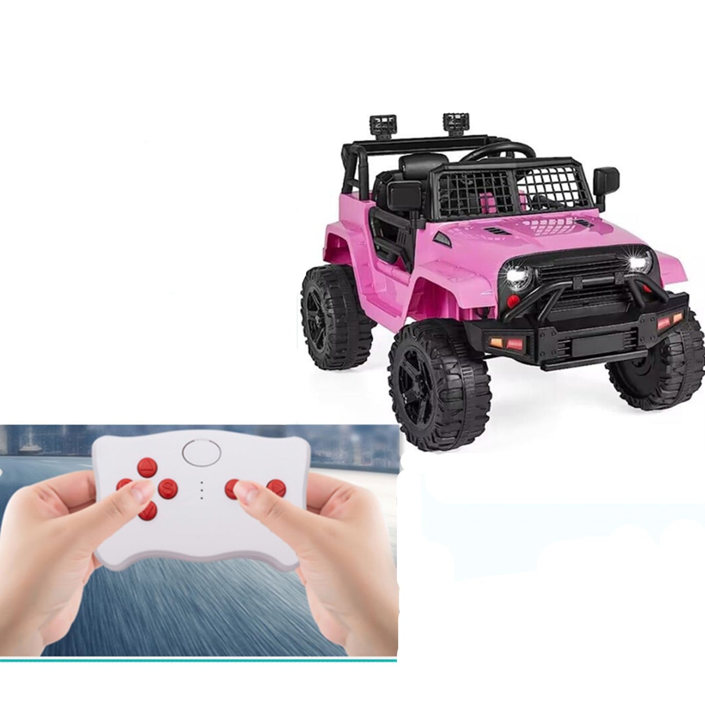 Jiaruixin 2.4G Bluetooth Remote Control Transmitter Children'S Electric Riding Toy Car Replacement Parts Red Button Remote Contr