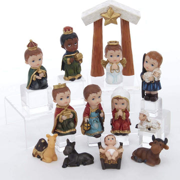 Kurt S. Adler 1.6-4.5' Children'S Nativity, 13-Piece Set (D3762)