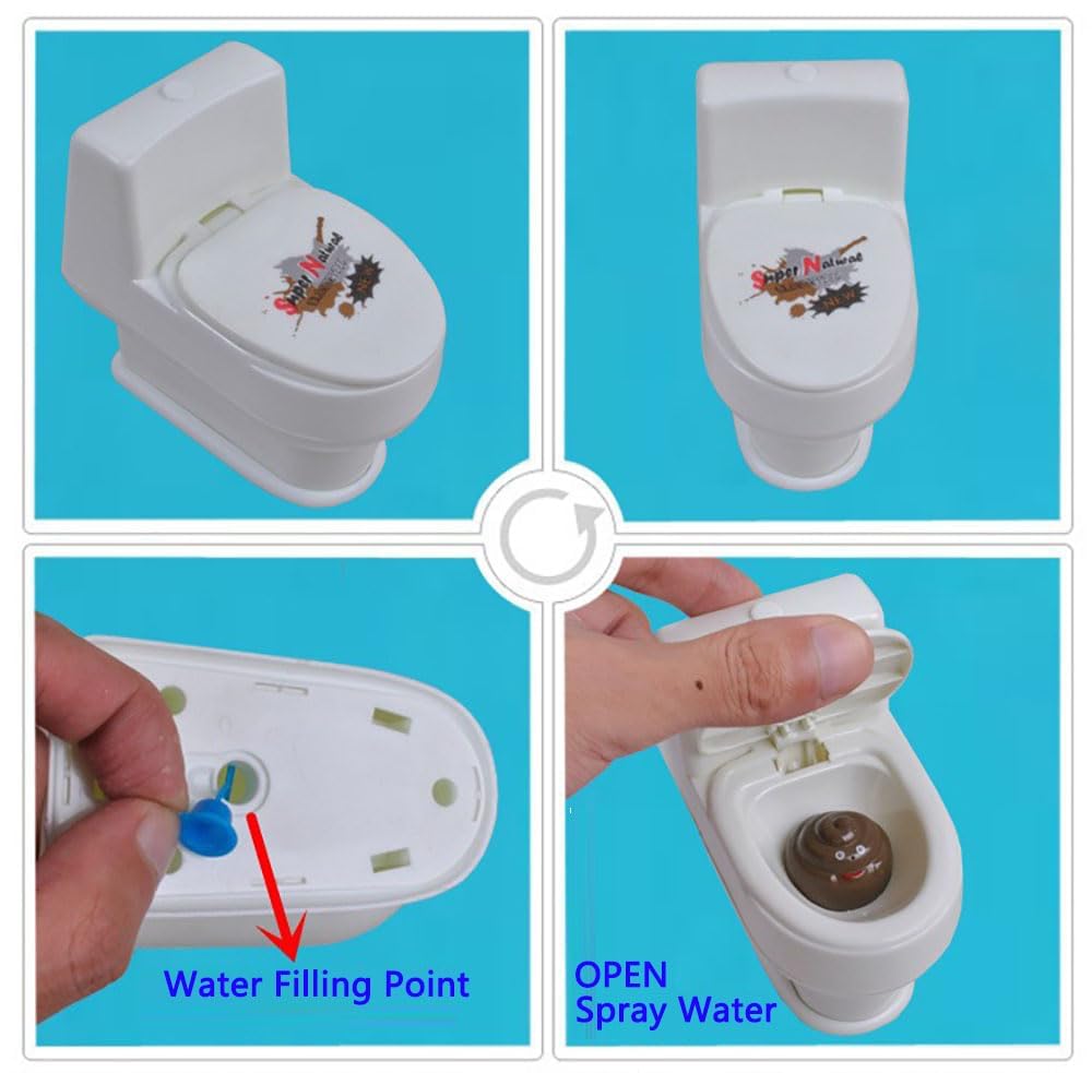Cooplay Joke Toy Stool Toilet Seat Water Spray Trick Make Funny In Party Prank Funny Gag
