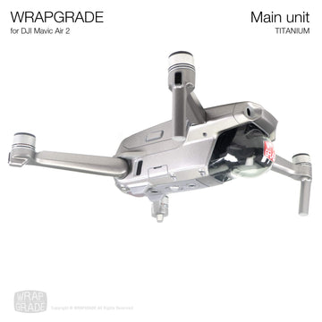 Wrapgrade Main Unit Skin Compatible With Dji Mavic Air 2 (Titanium)
