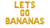 16 Lets GO Bananas Letter Banner Balloons for Tutti Frutti Balloon, Fruit Birthday Party, Twotti Frutti Birthday Decorations, Tu
