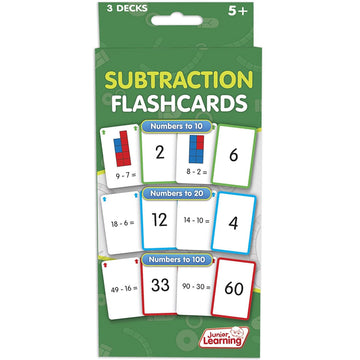 Junior Learning Subtraction Flash Cards