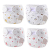 Reborn Baby Dolls Diapers Accessories 4-Piece Pack Fit For 17-24 Inch Reborn Dolls Newborn Underwear Reusable Washable