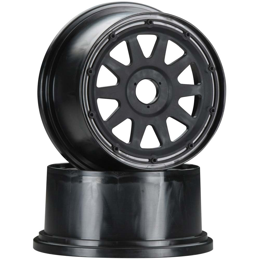 HPI Racing 104971 Tr-10 Rear Wheel, 120 x 65mm/10mm Offset, Black, 2-Piece
