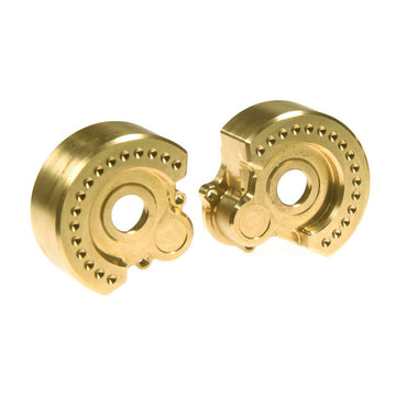 Rclions Brass Outer Portal Drive Housing 2Pcs Heavy Weight 95G For 1/10 Rc Crawler Car Trx4 Trx6 Upgrade Parts