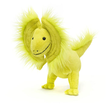 Jellycat Davey Dilophosaurus Dinosaur Stuffed Animal, 10.5 Inches | Dinosaur Plush Toy | Classic Children'S Gift