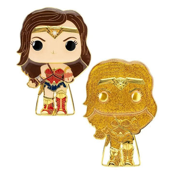 Funko POP Pin: DC - Wonder Woman (Styles May Vary) Multicolor, 3.75 inches
