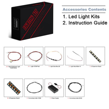 Brickbling Led Light Kit Compatible With Lego Corvette 10321 Toy Car, New 2023 Lighting Compatible With Lego Chevrolet Corvette- No Model Included