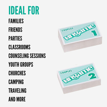 Talicor Pocket Ungame Couples Edition - Portable Card Game, Green, Small, Model 5511802, Encourages Communication & Relationships