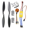 abcGoodefg 1000KV RC Brushless Motor A2212 13T with 30A Brushless ESC 1045 Propeller CW CCW Accessories Kit Mount for RC Plane F