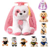 Oukiwi Graduation Gift 8 Inch Graduation Stuffed Animal Graduation Plush Stuffed Animal (Pink)