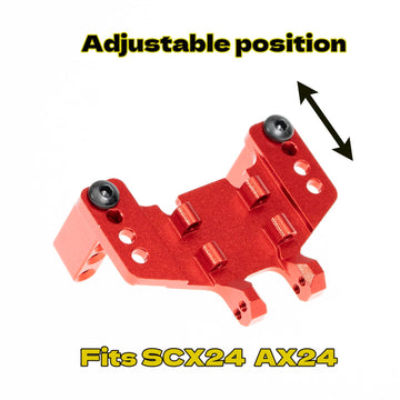 Rampcrab Servo Mount Bracket For Scx24 & Ax24, Adjustable Servo Mount Bracket, 1/24 Rc Car Steering Servo Mount For Axial Scx24