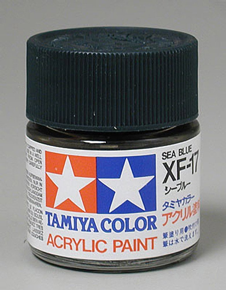TAMIYA Acrylic XF17 Flat Sea Blue TAM81317 Plastics Paint Acrylic