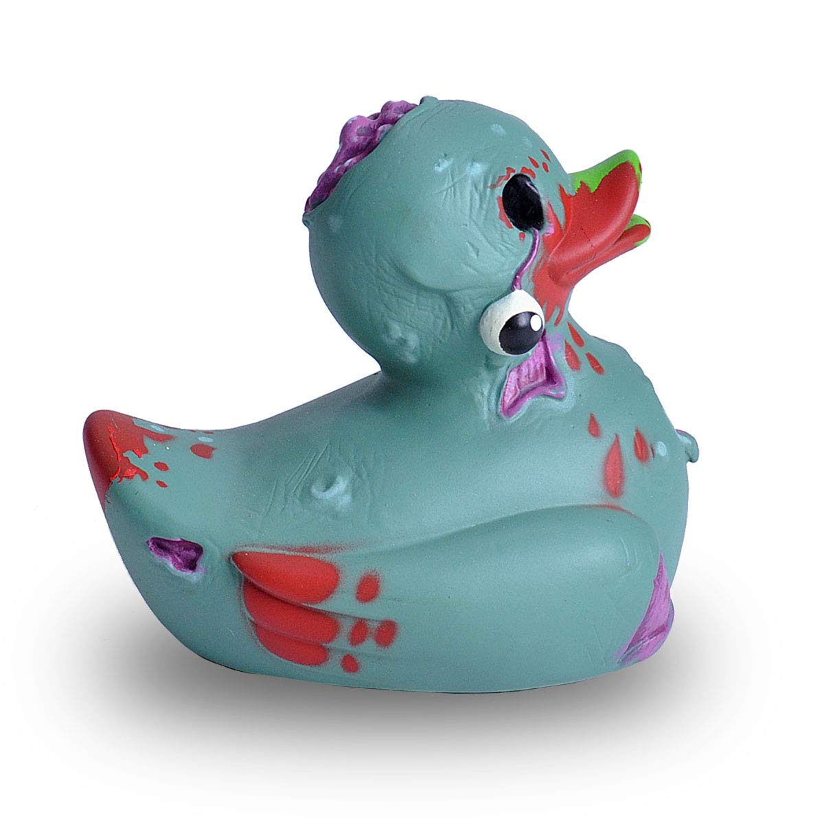 WILD REPUBLIC Zombie Rubber Duck - 4 Bath Toy, Pool Toy, Kids Gift, Fun Water Toy