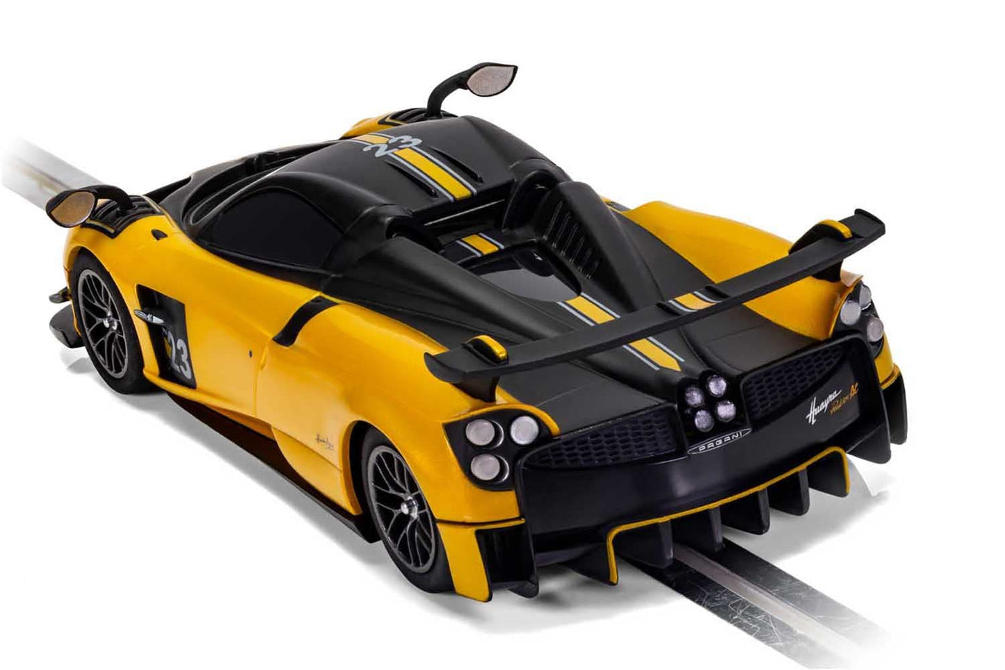 Scalextric Pagani Huayra Roadster 1:32 Slot Race Car C4212, Orange & Black