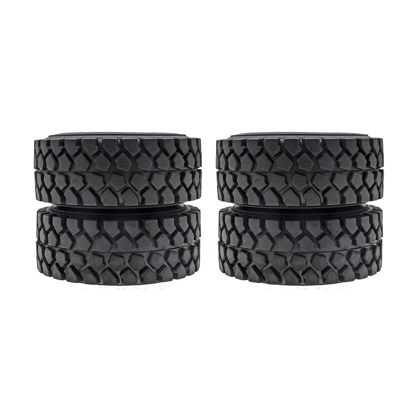 GTHELE 1.0 Crawler Tires for SCX24 Gladiator Bronco C10 JLU Deadbolt B17 Axial 1/24 1/18 Tracked car 4PCS