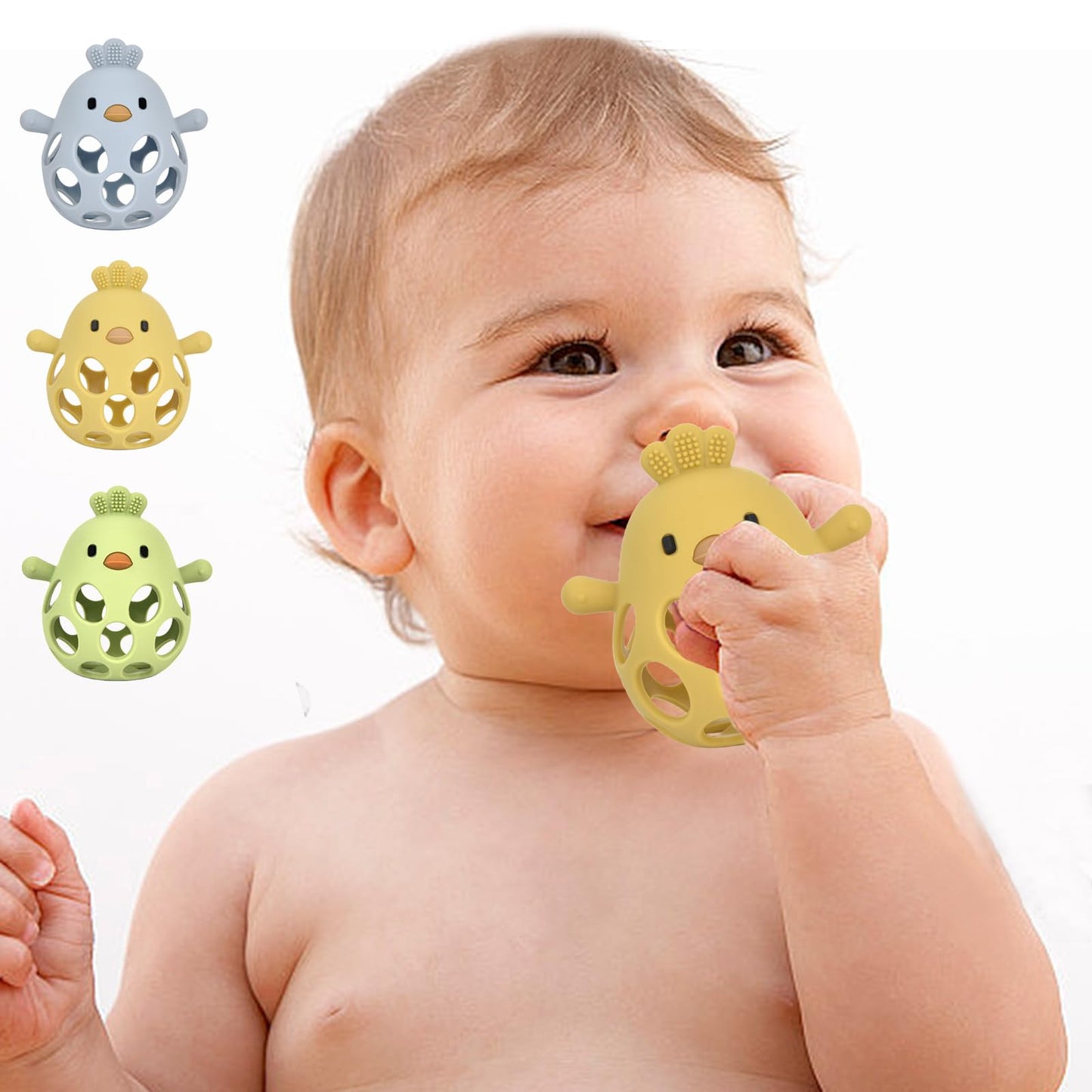Baby Teething Toys, Teething Toys, Teethers For Babies 3-6 Months, Baby Chew Toys, Bpa Free Teether Mitten With Soft Texture For