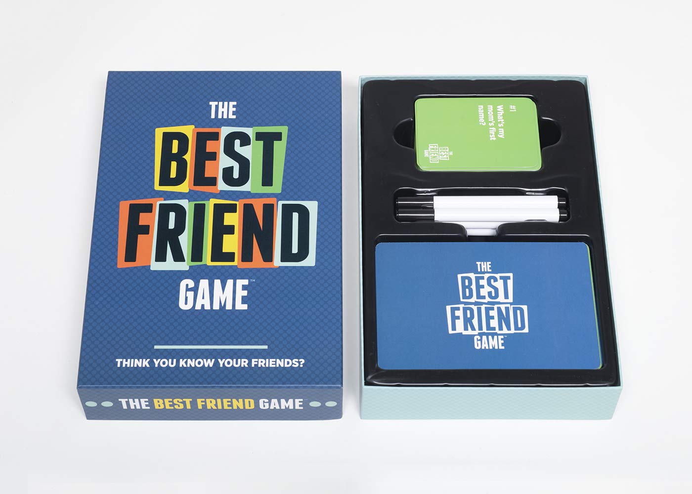 DSS Games The Best Friend Game - Fun Party Game to Test Your Knowledge of Friends, Blue Color