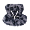 Car Seat for Dolls Cute Safety Decorative Sofa with Soft Furry Cushion Air Vent Clip Display Chair Stylish Car Desktop Decor for Blind Box Toys & Collectible Dolls (Blue Gray Leopard)