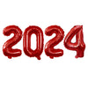 Goer 2025 Foil Number Balloons For 2025 New Year Eve Festival Party Supplies Graduation Decorations (Red,16 Inch)