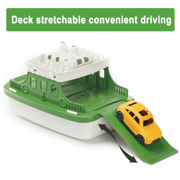 Nasidear Bath Boat Toy Set - 11-Piece with 4 Mini Cars & 6 Boat Squirters for Toddlers - Fun Floating Toys for Bathtub, Pool, Beach