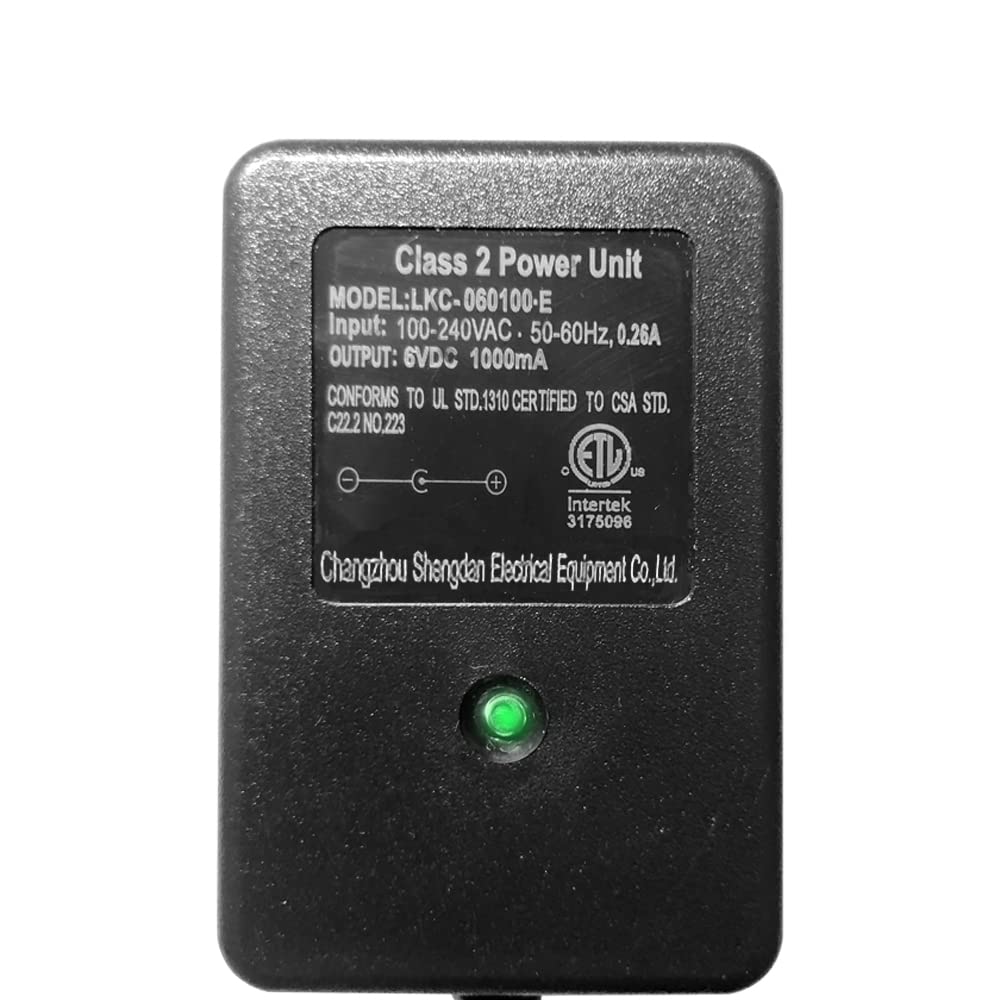 FLHFULIHUA 6V Battery Charger for Kids Ride-On Toys - Compatible with Kidzone Bumper Car, Hello Kitty SUV, Huffy Motorcycle, ATV Electric Cars - Black