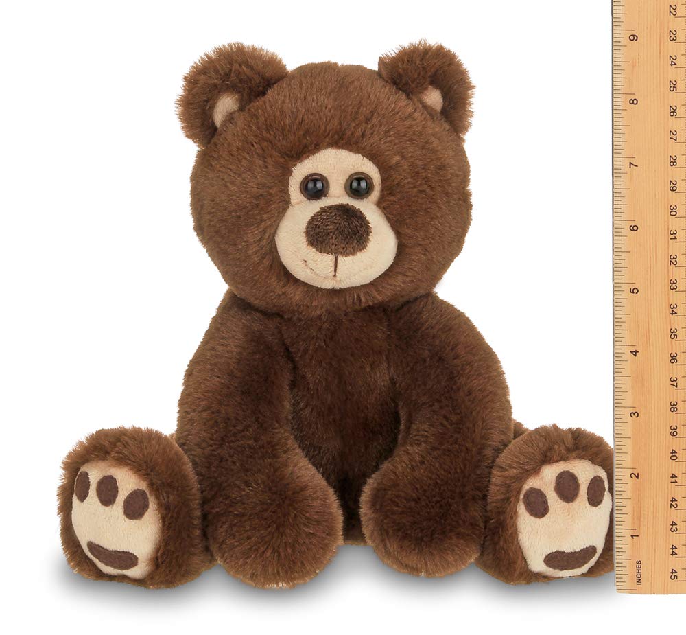 Bearington Lil' Barnaby Chocolate Brown Plush Stuffed Animal Teddy Bear, 11.5 Inches