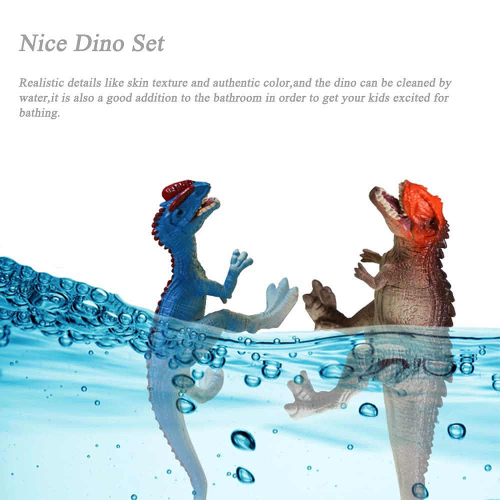 Erupting Volcano Model Dinosaur Toys with Mat & Trees,Dinosaur Playset Science Kit for Kids 3-5