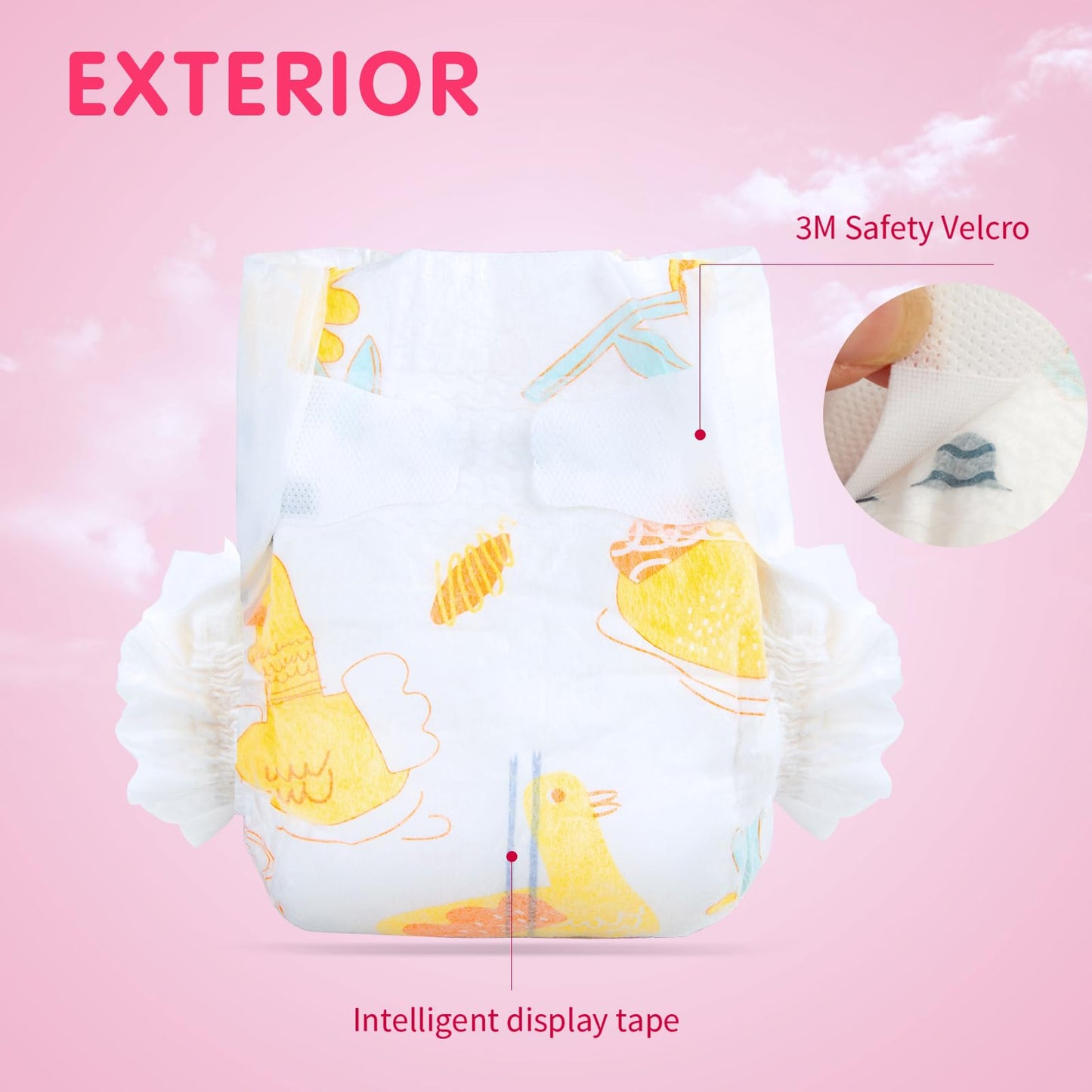 Medylove 10 Pcs Reborn Baby Doll Diapers Accessories For 17-22 Inch Dolls Underwear Reusable Reborn Baby Clothes Set Cute Yellow