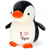 HWD 8.7" Soft Stuffed Penguin Doll, Black Plush Toy for Kids, Birthday & Christmas Gift, Model H-QE-0102