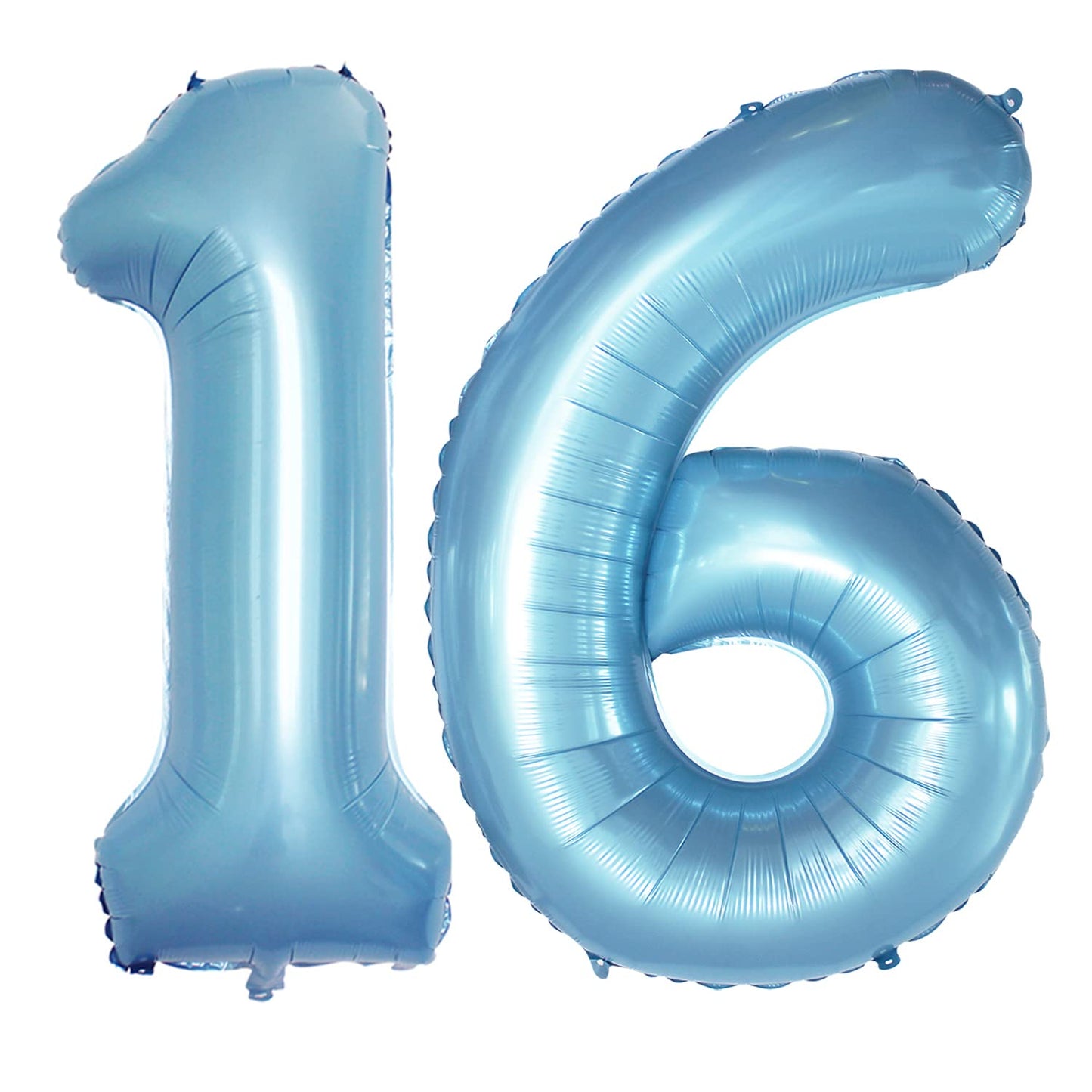 Goer Number 16 Balloons For 16Th Birthday Sweet 16 Party Decorations,42 Inch Jumbo Foil Helium 61 Balloons For 61St Birthday Party Decoration (Light Blue)