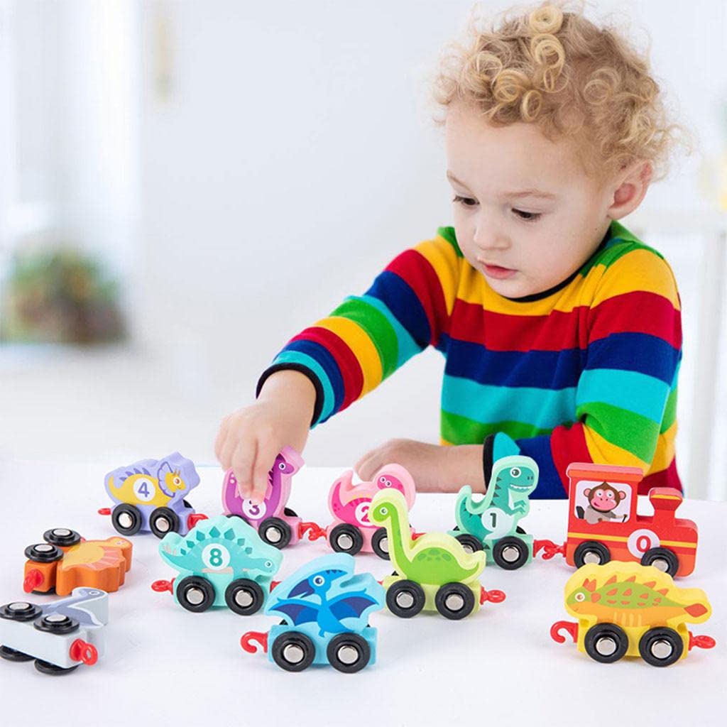 Enakshi Wooden Train Set Building Blocks Digital Toy for 2 Year Old and up Children|Toys & Hobbies | Preschool Toys & Pretend Pl
