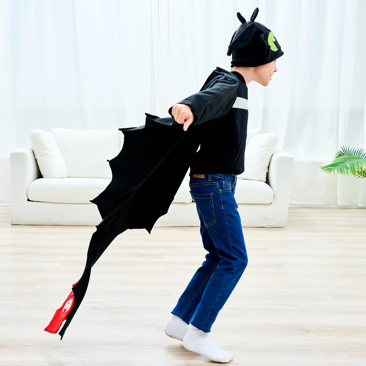Kaguster Kids Cloak Dragon Cloak One-Piece Halloween Cosplay Costume
